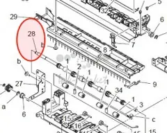 Ролик Konica Minolta Exit Roller  (A161-8903-00)
