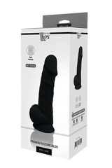 Черный фаллоимитатор на присоске DILDO 8.5INCH - 20 см. - 