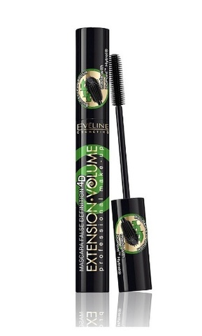 EVELINE Тушь для ресниц Extension Volume Proffessional Make-Up экстрем длина и изгиб, зеленый ф-р