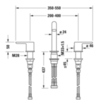 Смеситель для раковины на 3 отверстия Duravit C11060005010