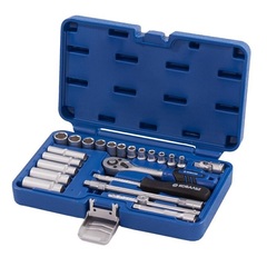 Набор головок торцевых КОБАЛЬТ с трещоткой 1/4