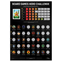 Скретч-постер Boardgames Hero Challenge