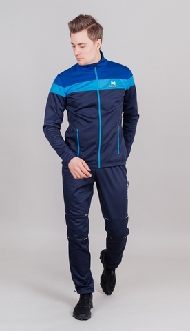 Утеплённый лыжный костюм Nordski Drive темно-синий/синий мужской