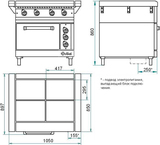 фото 3 Плита электрическая Abat 4-х конфорочная ЭП-4ЖШ на profcook.ru