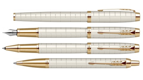 Ручка перьевая Parker IM Premium F318, Pearl GT, F (2143649)
