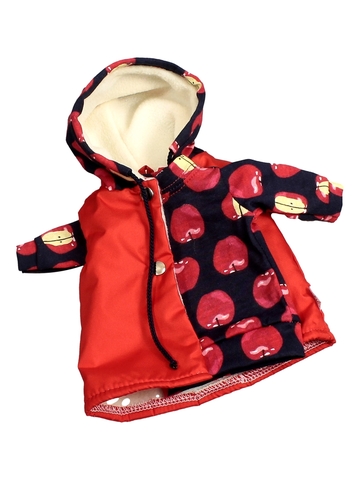 Костюм с жилетом и туникой - Красный. Одежда для кукол, пупсов и мягких игрушек.