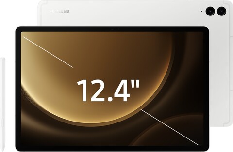 Планшет Samsung Galaxy Tab S9 FE+ 5G 12/256 ГБ  серебристый (SM-X616)