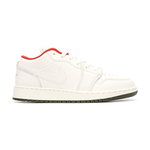 Кроссовки Jordan 1 Low GS White Red