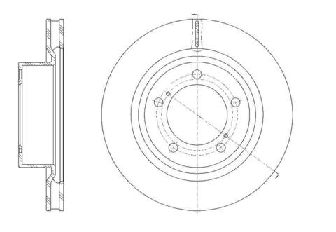 Диск тормозной вентилируемый G-brake  GR-20747