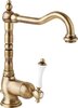 Cezares MARGOT-LSM2-02-Bi MARGOT-LSM2-02-Bi Смеситель для раковины однорычажный с донным клапаном, исполнение бронза, ручка белая