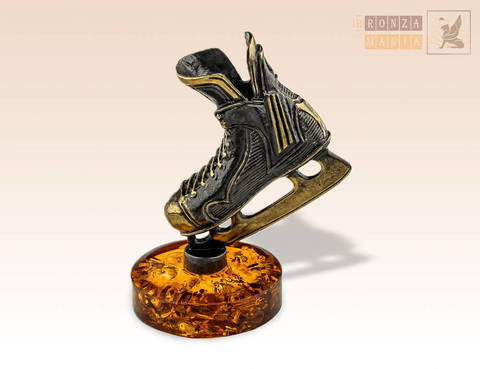 фигурка Конек Хоккейный большой на янтаре