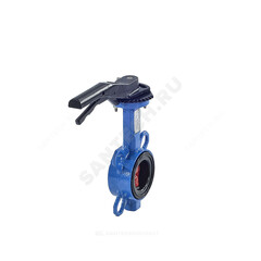 Затвор дисковый поворотный чугун VPI4448-02EP Ду 40 Ру16 межфл с рукояткой диск чугун манжета EPDM Tecofi VPI4448-02EP0040