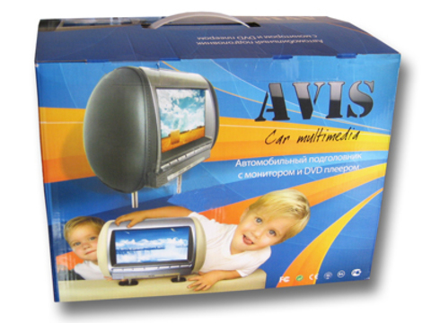 Подголовник с LCD монитором AVIS Electronics AVS0944BM (бежевый)