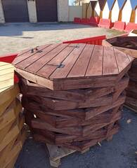 Основание под колодезный домик + крышка деревянная 8 углов