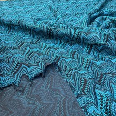 Ткань трикотаж Missoni  темно-зеленый цвет 3141