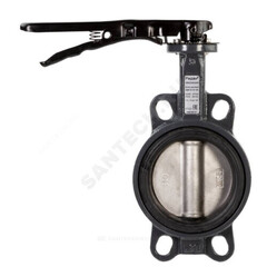 Затвор дисковый поворотный чугун ЗДМ 03 Ду 65 Ру16 межфл с рукояткой диск чугун манжета EPDM Ридан 082X4402R