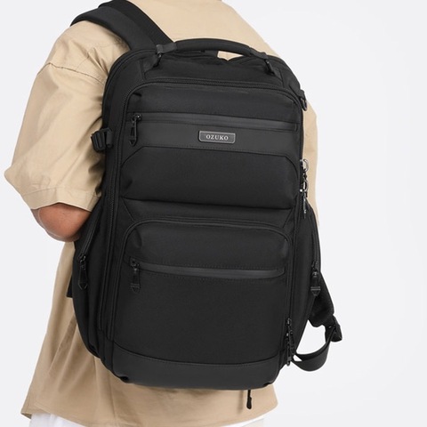 Картинка рюкзак городской Ozuko 9770L Black - 13