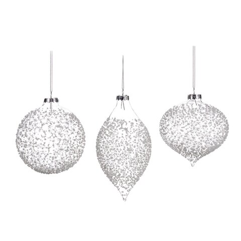 Набор шаров 3шт 10см Goodwill Crush Ball прозрачный с белым