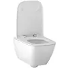 Geberit 500.685.01.2 500.685.01.2 Smyle Square Унитаз подвесной безободковый Rimfree® в комплекте с сиденьем (сэндвич)  с плавным закрыванием SoftClose и быстросъемный кре