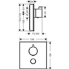 Термостат встраиваемый на 1 потребителя Hansgrohe ShowerSelect 15735600