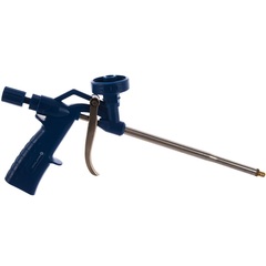 Пистолет для монтажной пены КОБАЛЬТ монолитный пластиковый корпус с адаптером (919-631)