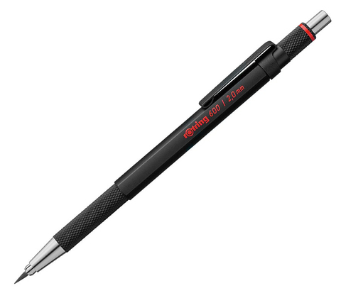 Карандаш механический Rotring 600 Matte Silver, 2,0 mm (1911703)