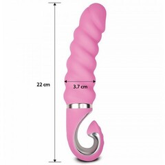 Анатомический вибратор витой Gvibe Gjack-2 22 см, розовый