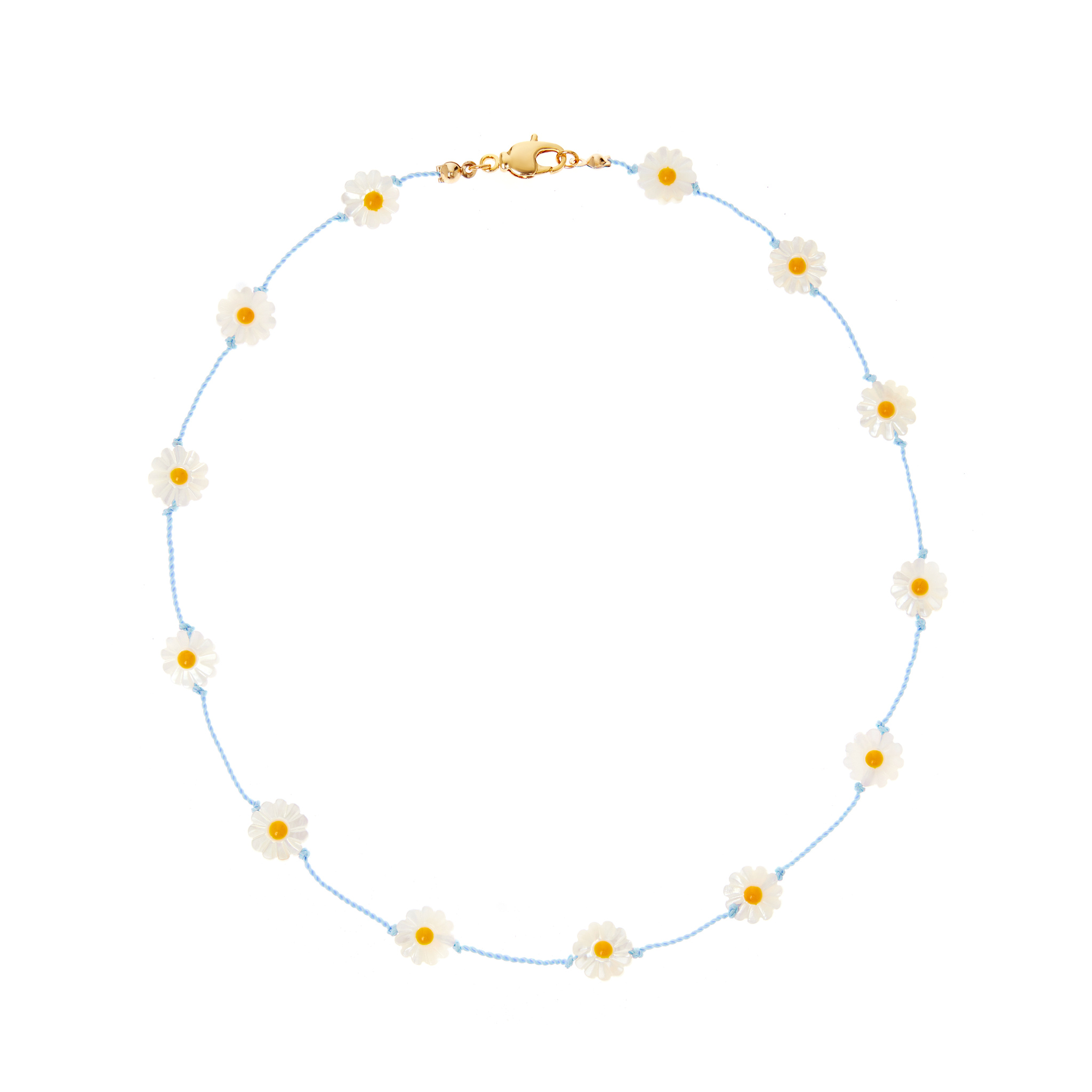 HOLLY JUNE Колье Daisy Field Necklace – Blue цена и фото