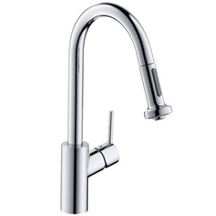 Смеситель для кухни с выдвижным изливом и лейкой Hansgrohe M52 73863000 фото