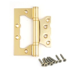 Петля накладная Avers 100*75*2.5-B2-G БЕЗ ВРЕЗКИ (12/96)(00003988)