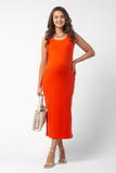 Платье для беременных 15495 оранжевый
