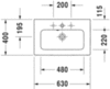 Раковина мебельная компакт Duravit Me by Starck 2342630000