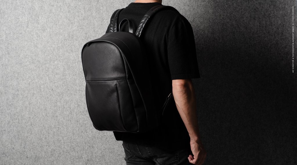 Hard Graft Well-Rounded Backpack Black Coated — рюкзак