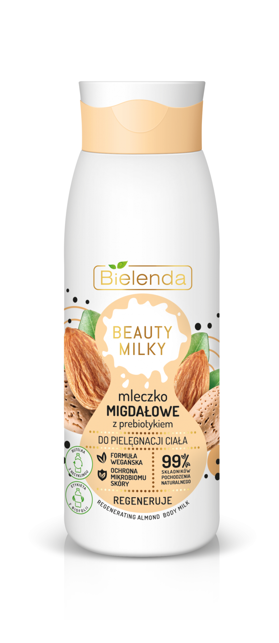 BIELENDA BEAUTY MILKY Миндальное молочко для тела с пребиотиком 400мл