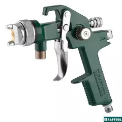 KRAFTOOL AirKraft, HVLP, 1.4мм, пневматический краскопульт с нижним бачком (06520-1.4)