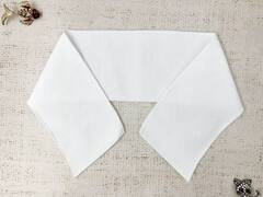 Воротник трикотажный, ш. 7,5 см, L 44 см, белый