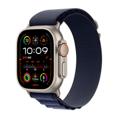 Умные часы Apple Watch Ultra 2 (2024) GPS + Cellular, 49mm, Natural Titanium Case with Navy Alpine Loop L, (Темно-синий)