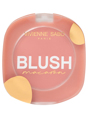 Матовые румяна Vivienne Sabo BLUSH macaron, тон 01 Персиковый