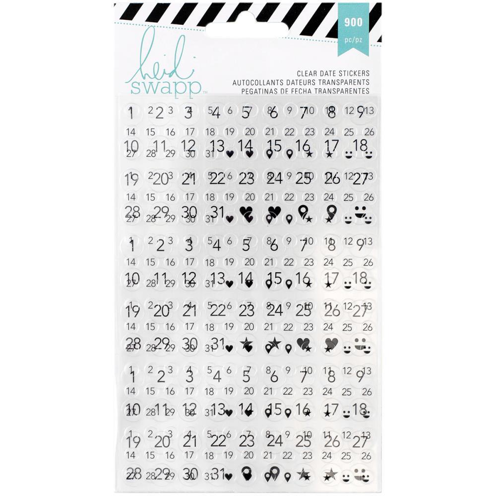 Стикеры на прозрачной основе Heidi Swapp Memory Planner Stickers - Date