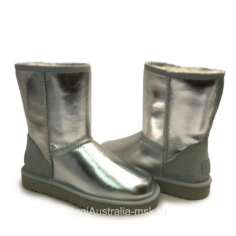 UGG Classic Short Silver