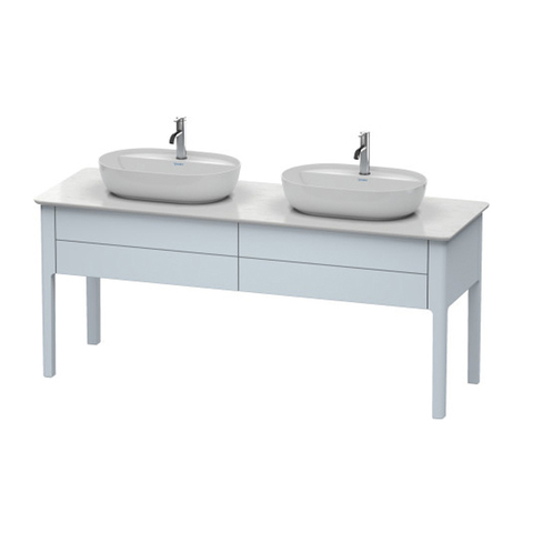 Duravit Luv База напольная, для двух раковин 743x1788x570, 2 выдв.ящика, цвет светло-голубой шелковисто-матовый LU9562B9797