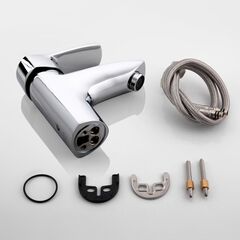 Смеситель для раковины, Frap, корот изл, с картриджем, хром, F1070