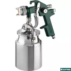 KRAFTOOL AirKraft, HVLP, 1.4мм, пневматический краскопульт с нижним бачком (06520-1.4)