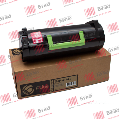 Тонер картридж БУЛАТ s-Line TNP-41, TNP-43 для Konica Minolta bizhub 3320 (Чёрный, 10000 стр.), универсальный