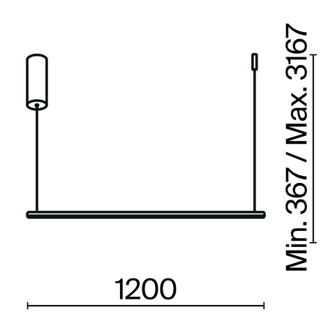 Подвесной светодиодный светильник Maytoni Halo MOD246PL-L24BK