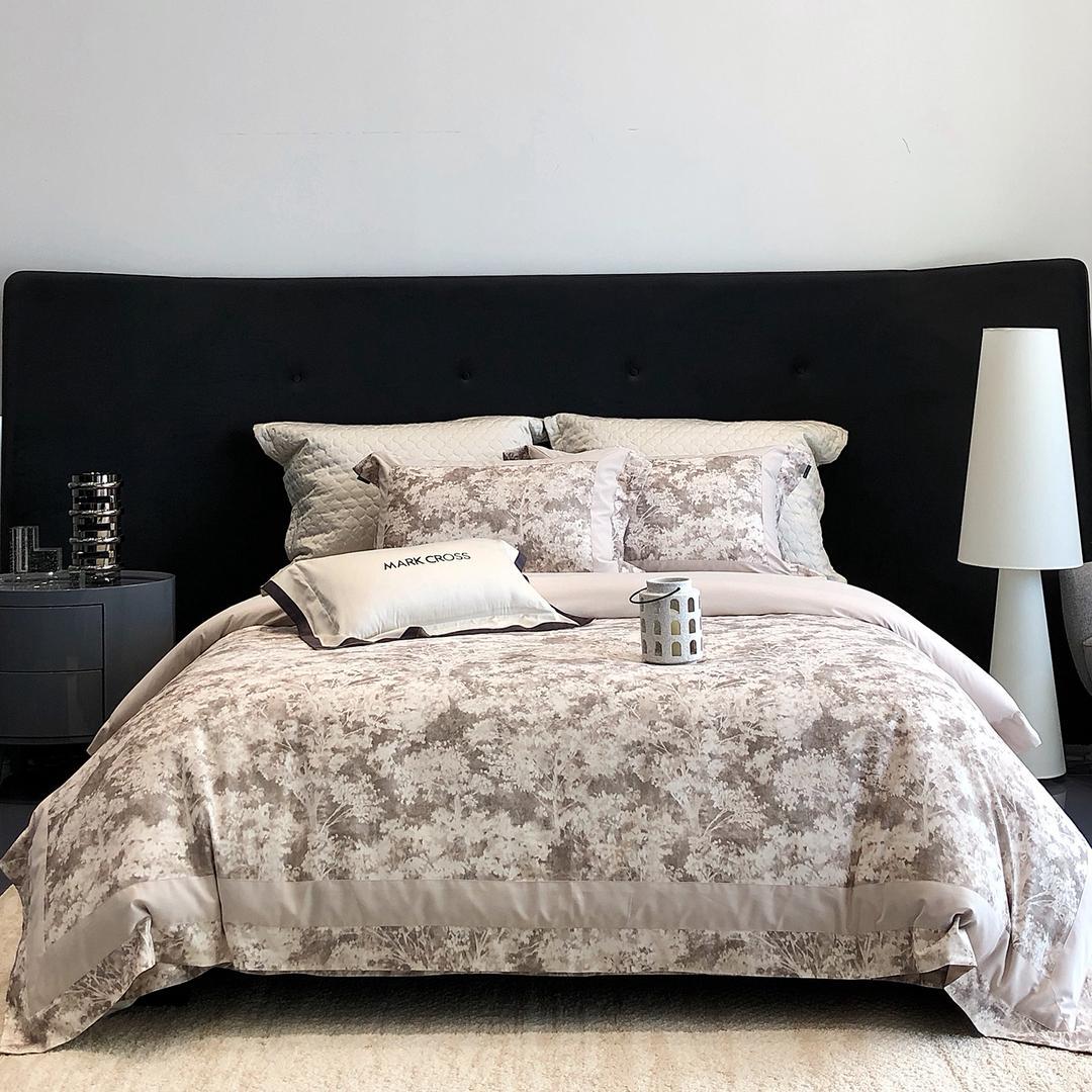 MARK CROSS комплект двуспальный Египетский хлопок 120S Айвори деревья