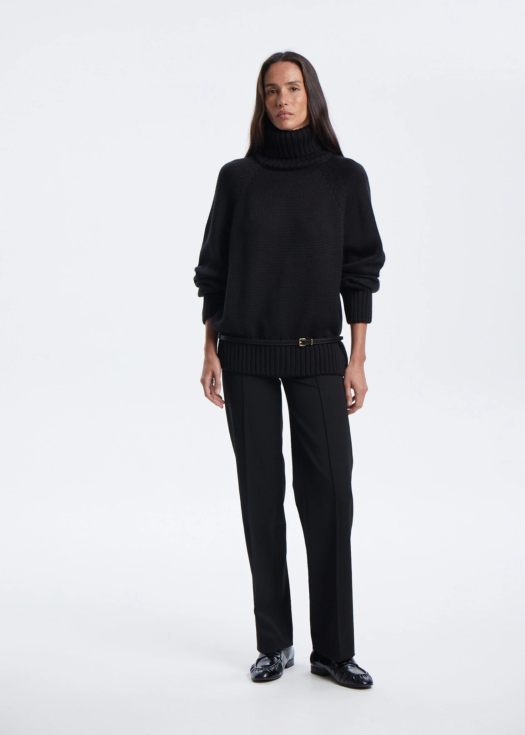 Свитер из шерсти мериноса, Черный