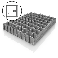 Сварная сетка 200*200 диаметр 4 мм (карта 1000*2000, 10шт)