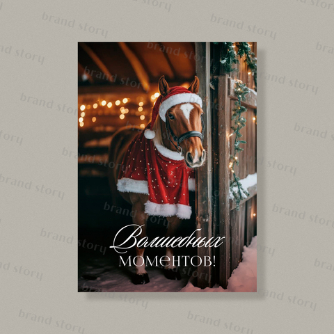 Открытка НГ258 (10 шт.) 7 х 10 см