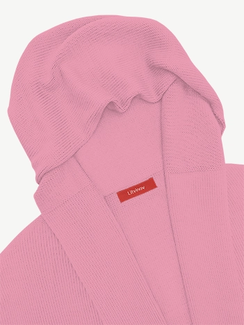 Кардиган с капюшоном из мягкой шерсти